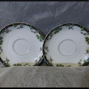Royal Schwarzburg German porcelain china x2 appetizer plates